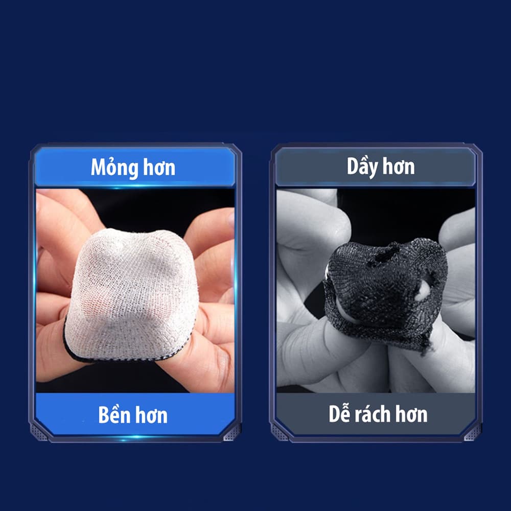 Bao tay chơi game MK10 Pro sợi thủy tinh siêu mỏng siêu nhạy chất chống loạn cảm ứng - 2