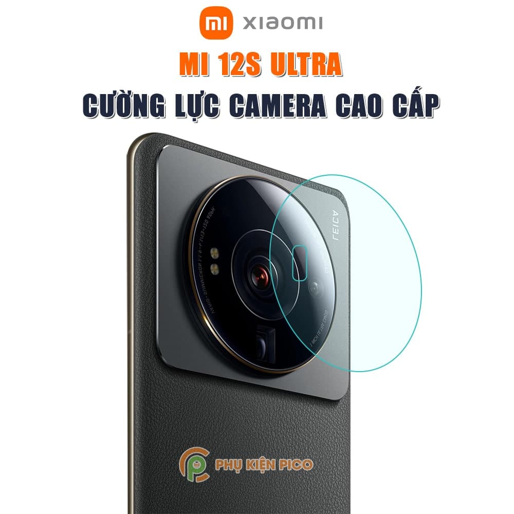 Cường lực camera Xiaomi Mi 12S Ultra độ cứng 9H trong suốt