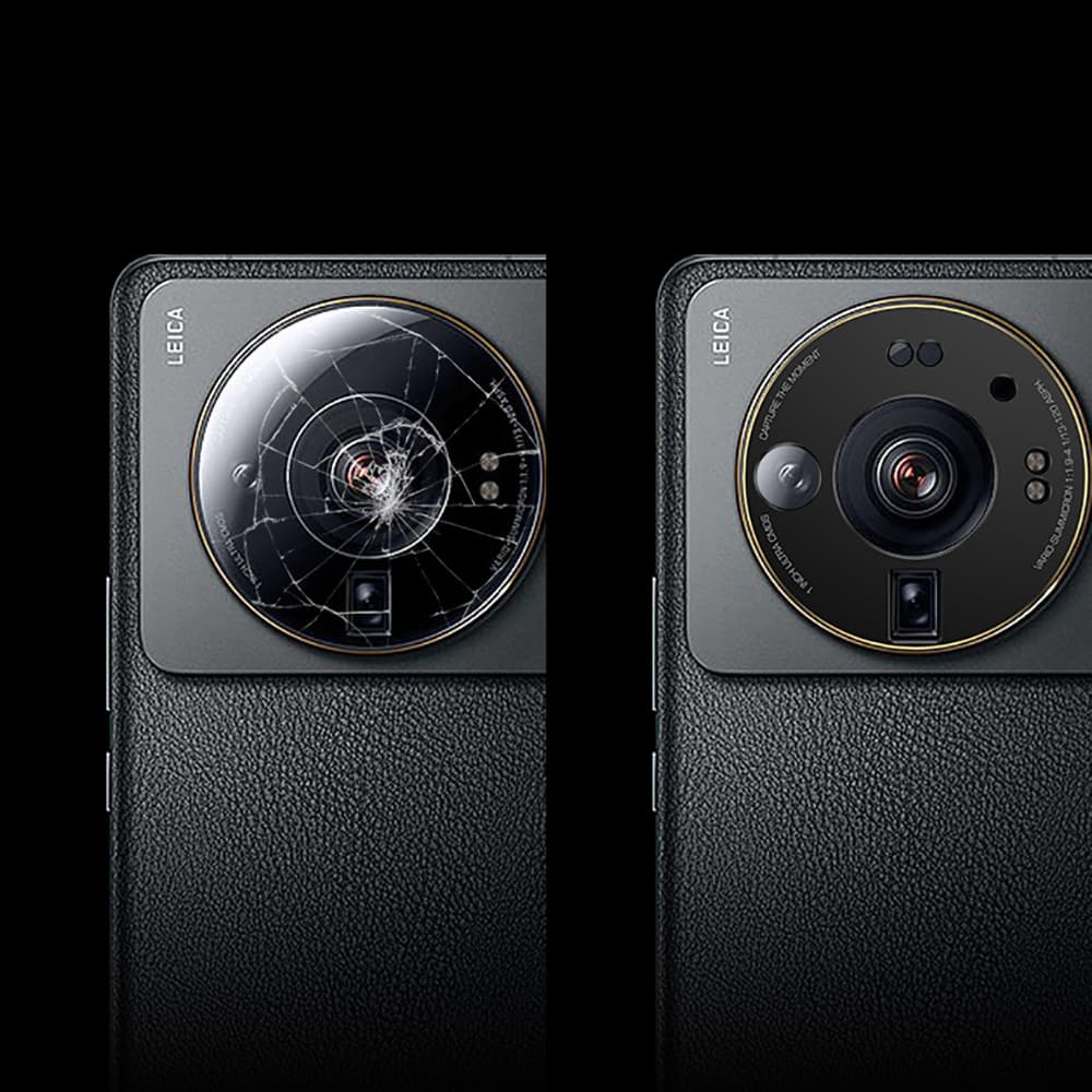 Dán camera Xiaomi Mi 12S Ultra Khung kim loại không kính viền vàng chống trầy xước va đập - 6