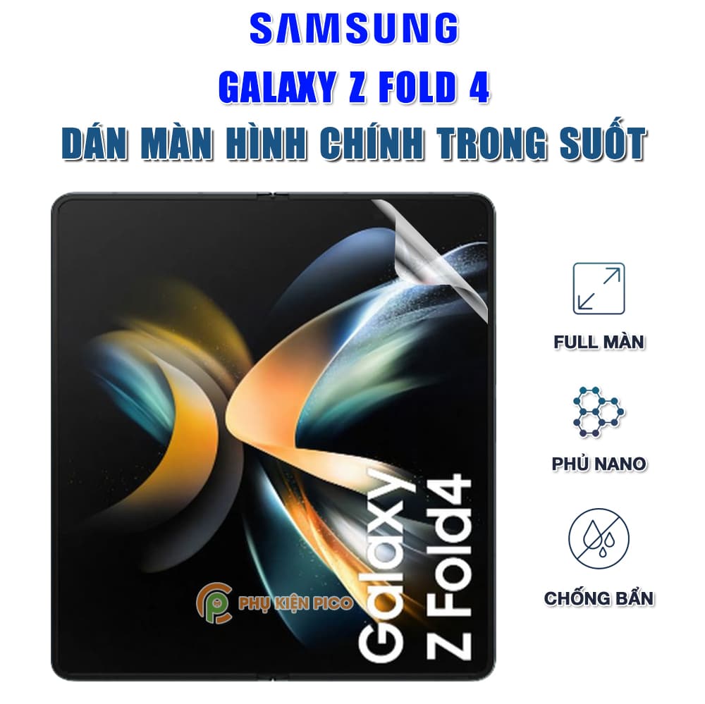 Dán màn hình Samsung Galaxy Z Fold 4 5G full màn hình chính dẻo trong suốt