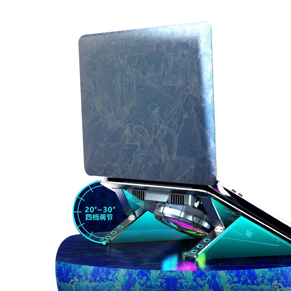 Quạt tản nhiệt laptop sò lạnh Z23 Pro - Đế tản nhiệt máy tính bảng tablet - Giá đỡ surface book pro - 5