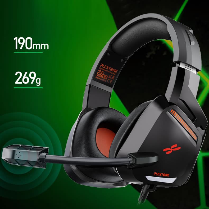 Tai nghe chụp tai PLEXTONE G800 chống ồn - Headphone có mic gaming 3.5mm - 5