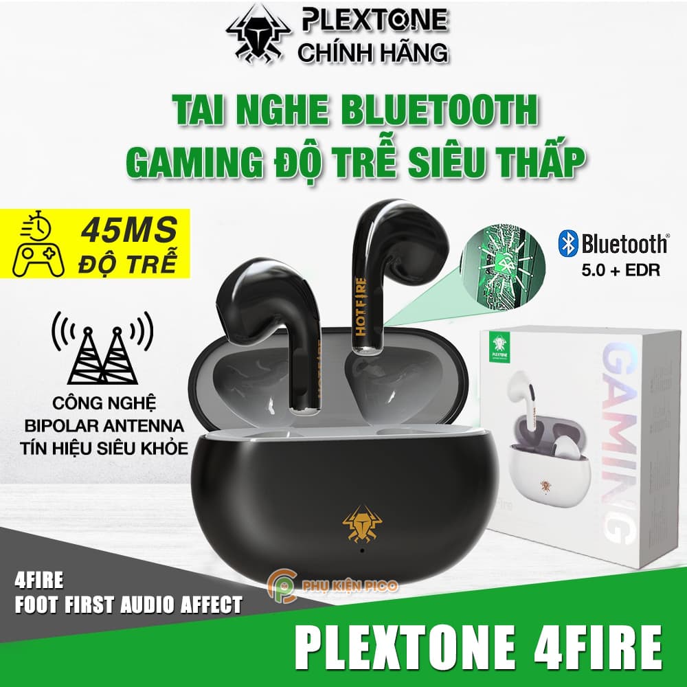 Tai nghe bluetooth PLEXTONE 4Fire chống ồn tai nghe gaming độ trễ thấp 45ms