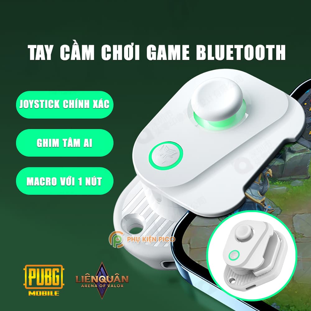 Tay cầm chơi game điện thoại bluetooth không dây - Joystick Gamepad chơi game pubg, FREE FIRE Liên Quân Mobile H16