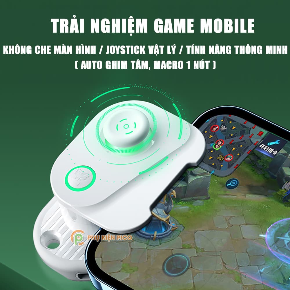 Tay cầm chơi game điện thoại bluetooth không dây - Joystick Gamepad chơi game pubg, FREE FIRE Liên Quân Mobile H16 - 7