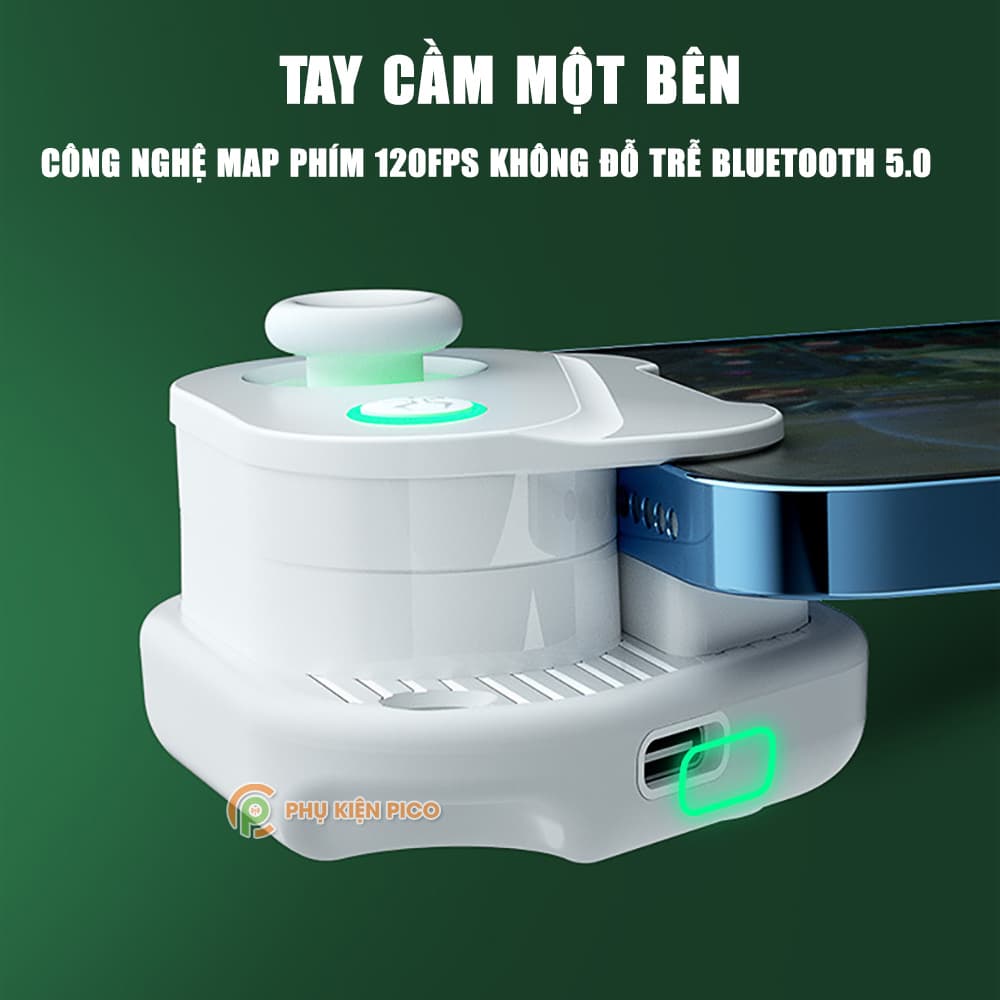 Tay cầm chơi game điện thoại bluetooth không dây - Joystick Gamepad chơi game pubg, FREE FIRE Liên Quân Mobile H16 - 6