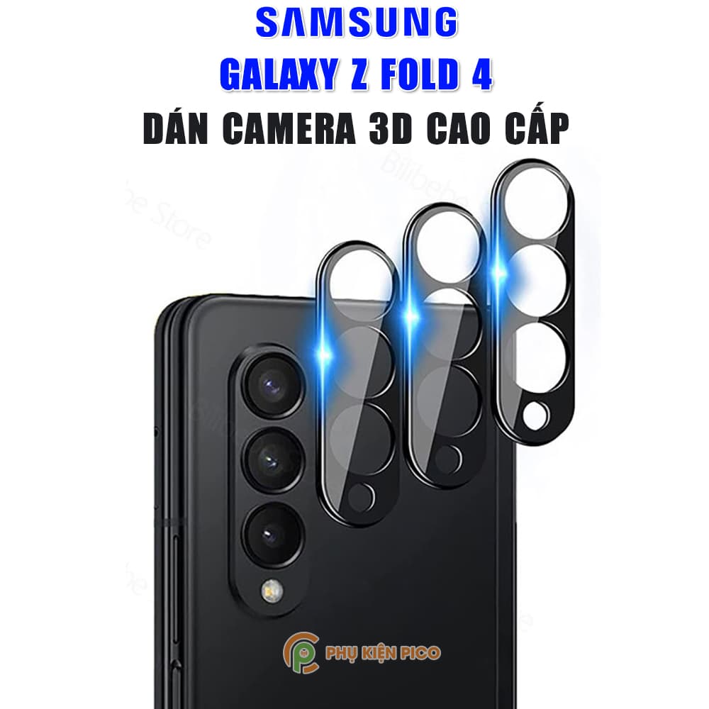 Dán camera Samsung Galaxy Z Fold 4 thấu kính nổi 3D độ cứng 9H trong suốt