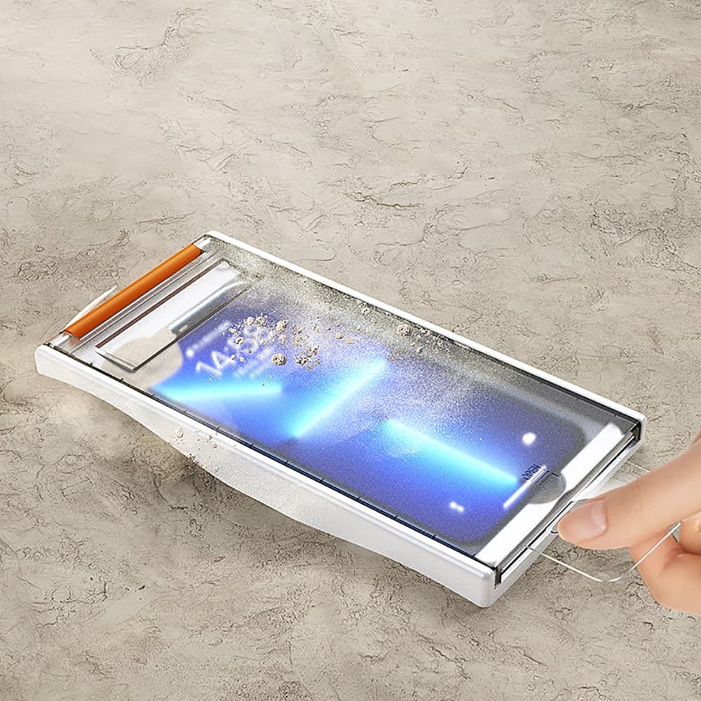 Kính cường lực Iphone 13 có khung chống bụi thế hệ mới chính hãng FLMJ - 5