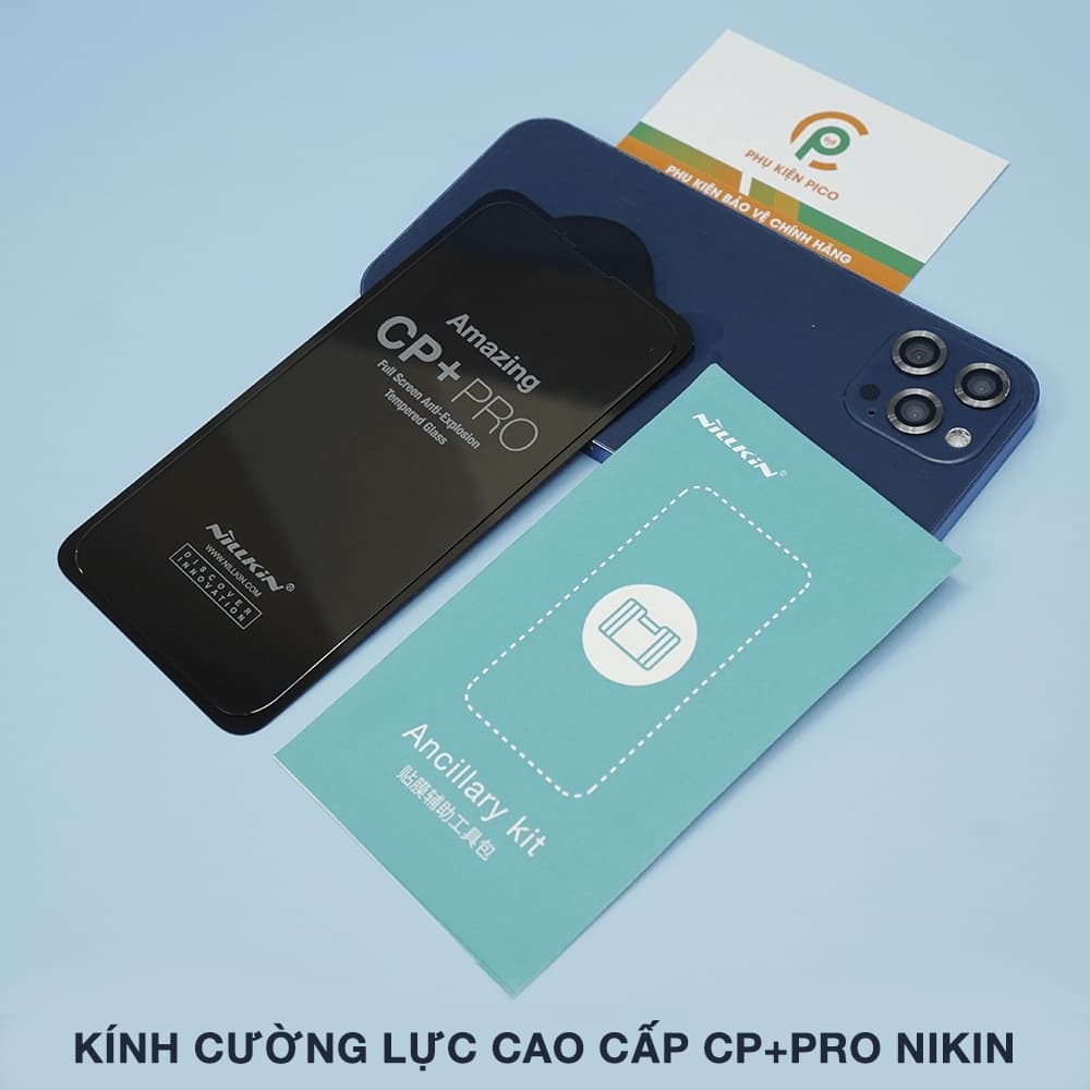 Kính cường lực Iphone 14 Pro full màn chính hãng Nillkin CP+ Pro viền đen siêu mỏng - 4