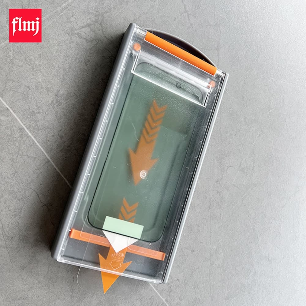 Kính cường lực Iphone 14 có khung chống bụi thế hệ mới chính hãng FLMJ - 3