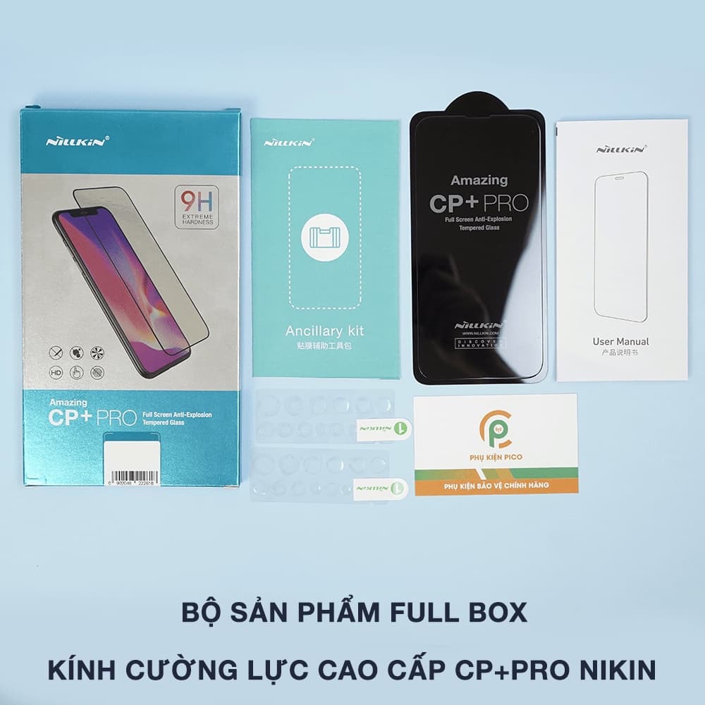 Kính cường lực Iphone 14 full màn chính hãng Nillkin CP+ Pro viền đen siêu mỏng - 2