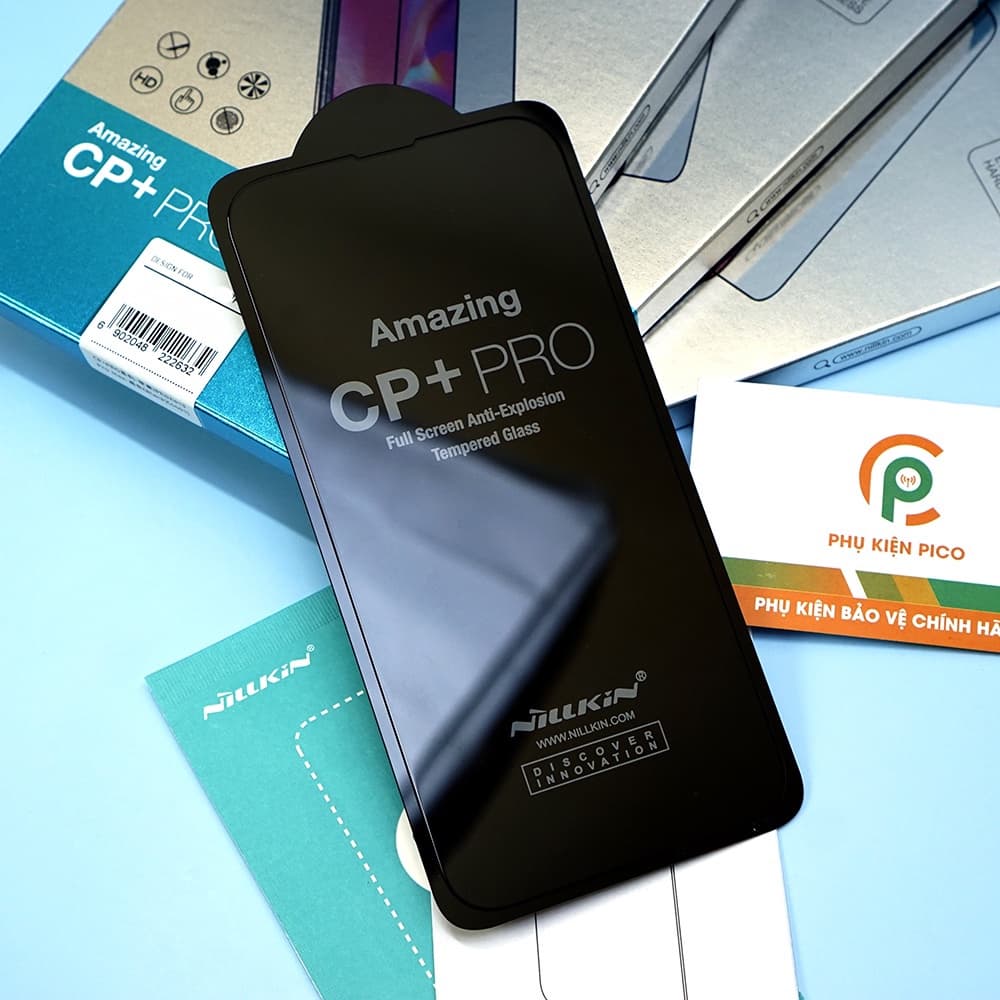 Kính cường lực Iphone 14 full màn chính hãng Nillkin CP+ Pro viền đen siêu mỏng - 6