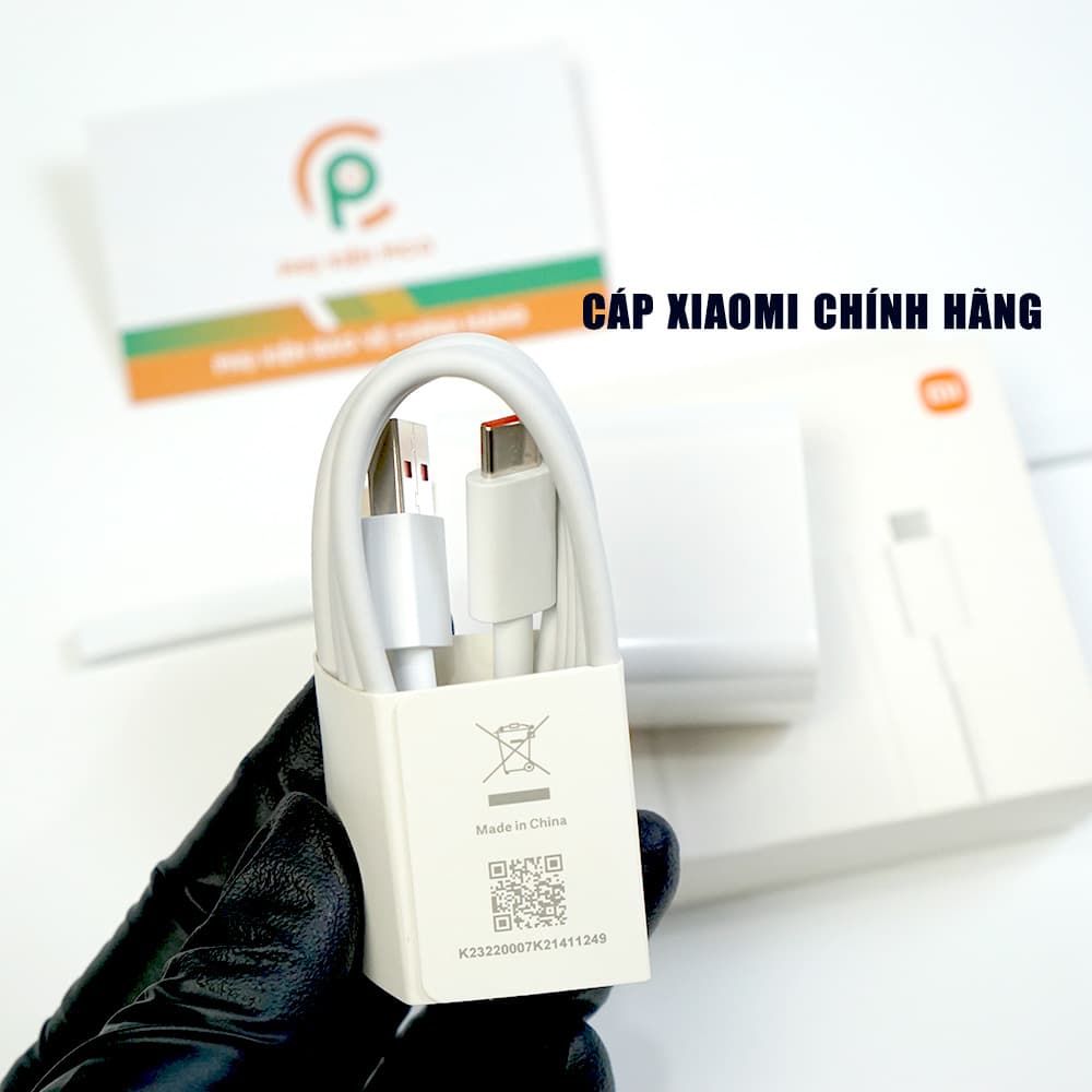 Bộ Sạc nhanh xiaomi 33W USB sang Type C Sạc mọi máy Xiaomi Chính hãng - 6