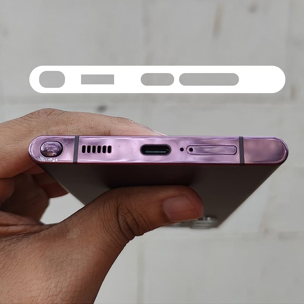 Dán cạnh viền Samsung Galaxy S22 Ultra dẻo vân mờ carbon - 2 Bộ - 5