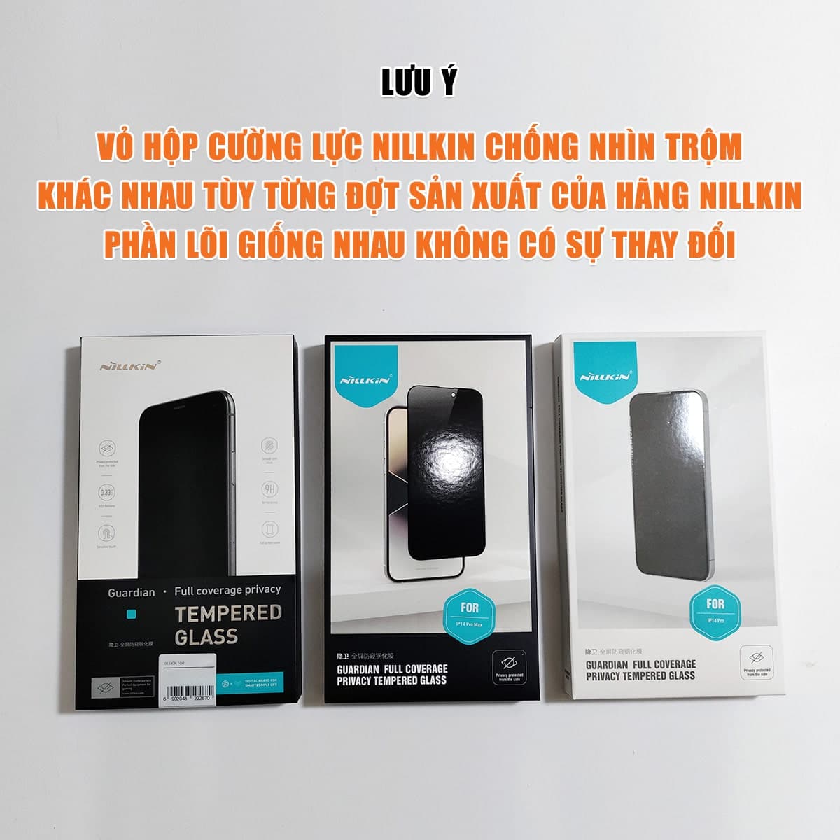 Kính cường lực chống nhìn trộm Iphone 14 Pro Max full màn hình chính hãng Nillkin - 4