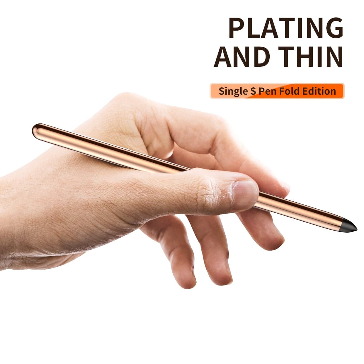 Ốp lưng Samsung Galaxy Z Fold 4 khe đựng SPen vàng gold cao cấp có chân dựng Standing Cove - 6