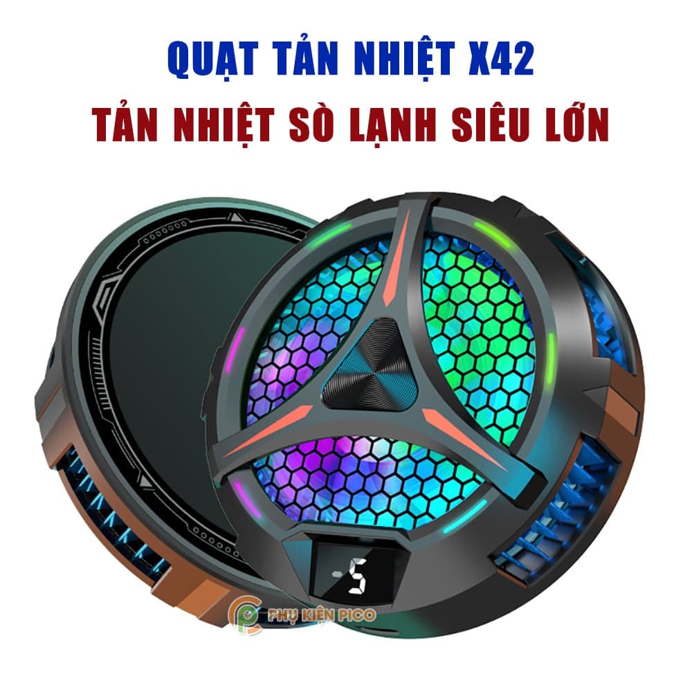 Quạt tản nhiệt máy tính bảng hỗ trợ ipad công nghệ sò lạnh siêu tản cỡ lớn X42 - Tản nhiệt Samsung tab surface - 5