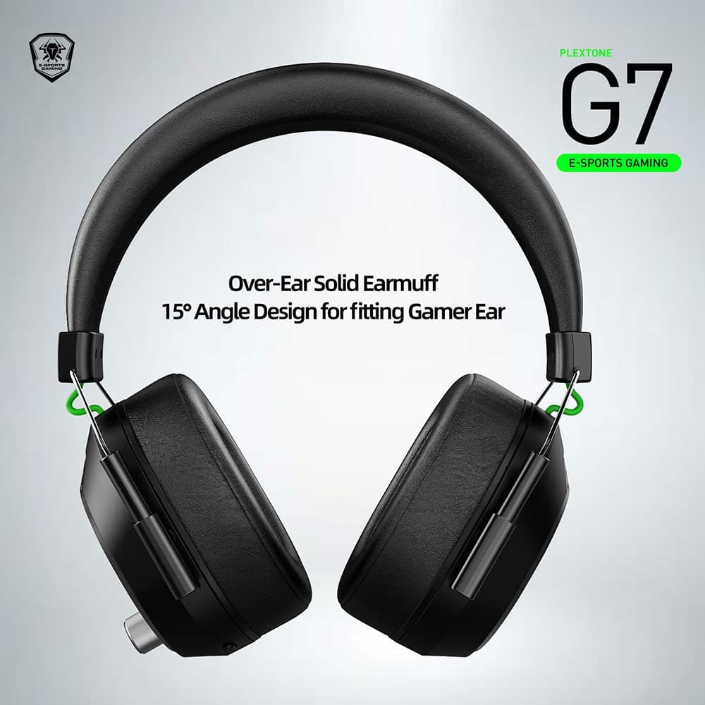 Tai nghe chụp tai bluetooth PLEXTONE G7 chống ồn esport - Headphone có mic gaming độ trễ thấp 45ms - Headphone không dây TWS RGB Âm Thanh 3D - 5