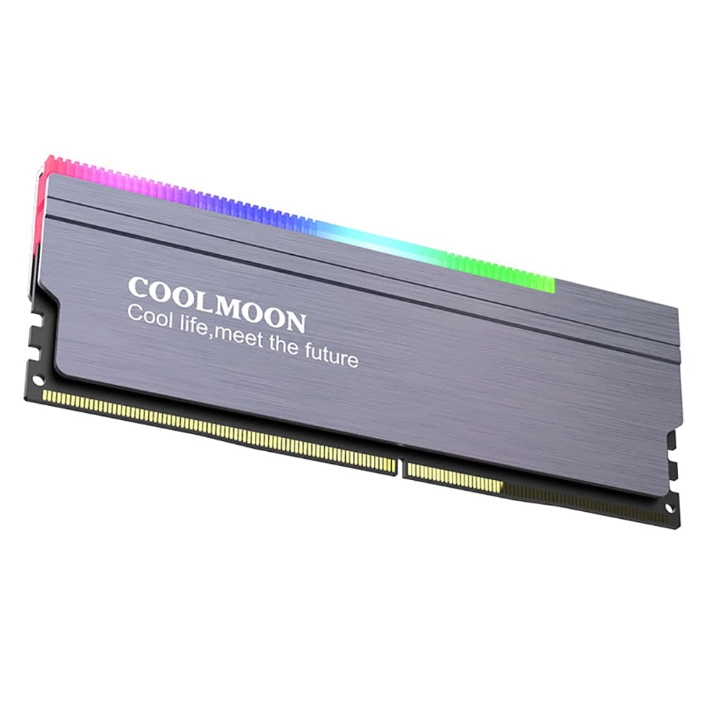 Tản nhiệt Ram Coolmoon ARGB RA-1 - Ốp tản nhiệt Ram A-RGB đồng bộ main sync led RGB - 6