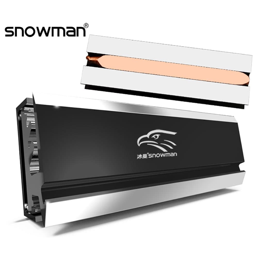 Ốp tản nhiệt SSD M2 tản nhiệt ssd m2 nvme M.2 2280 cao cấp Snowman Pro - 2