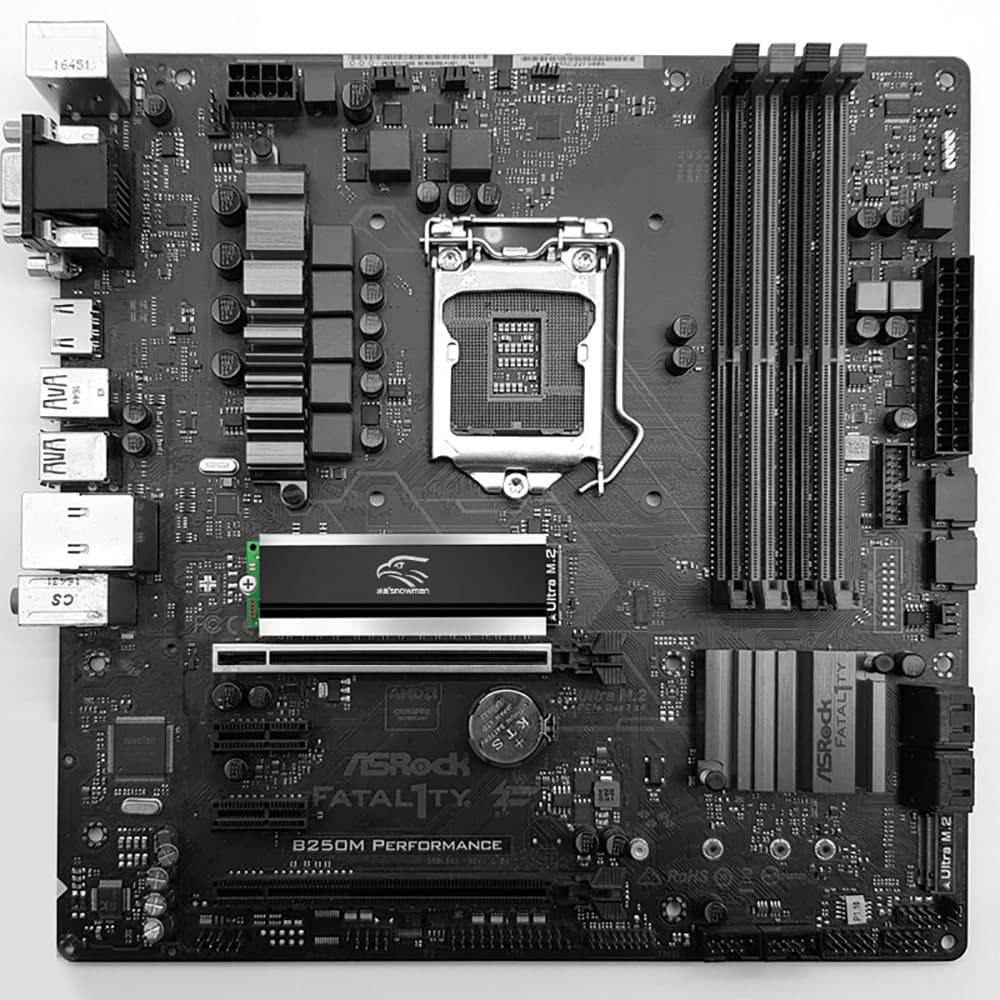 Ốp tản nhiệt SSD M2 tản nhiệt ssd m2 nvme M.2 2280 cao cấp Snowman Pro - 7