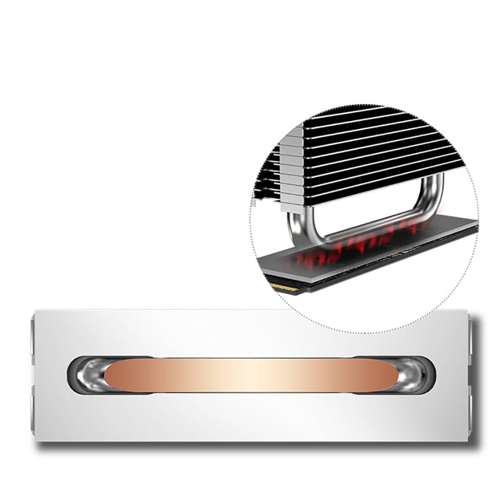 Tản nhiệt ssd M.2 2280 Gen 5 - Quạt tản nhiệt ổ cứng ssd m2 nvme PCIe5.0 Gen 4 tản tháp siêu cấp JIUSHARK Super Pro - 4