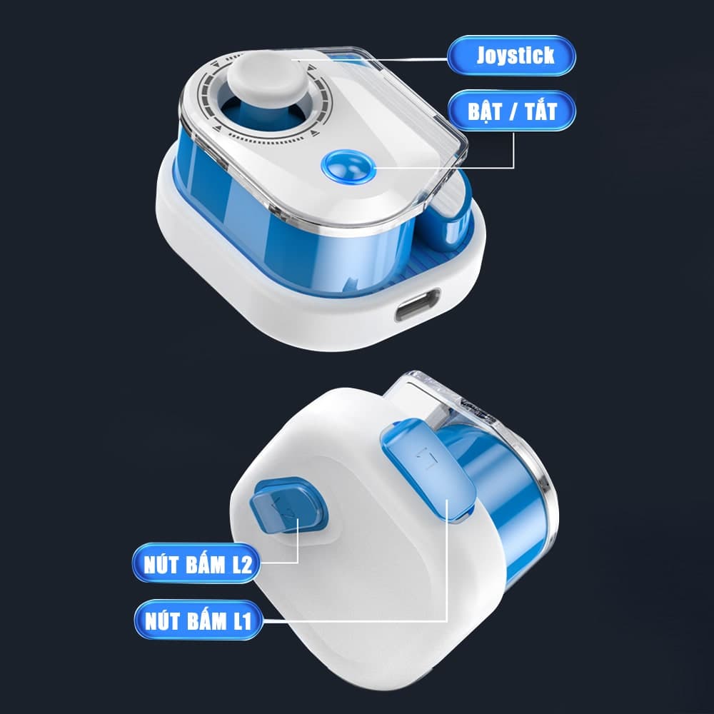 Tay cầm chơi game điện thoại bluetooth không dây - Joystick Gamepad chơi game pubg FREE FIRE Liên Quân Mobile H18 - 3