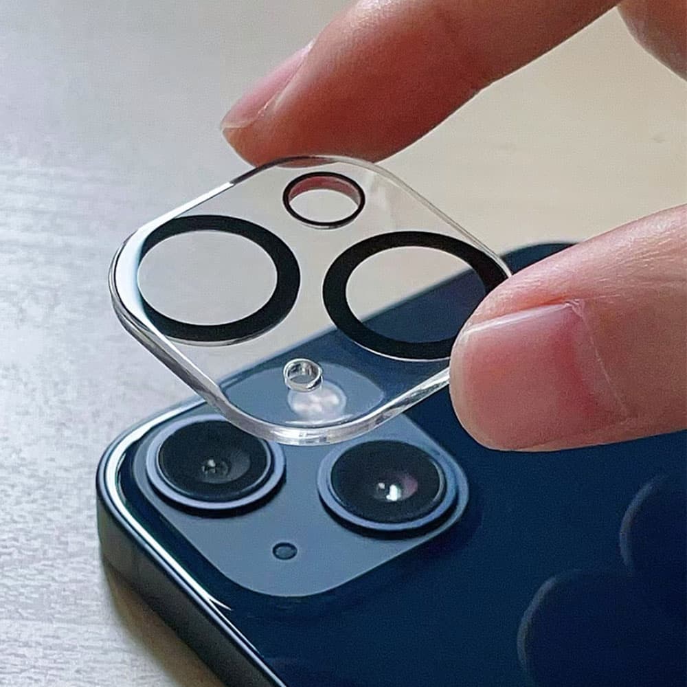 Dán camera Iphone 14 thấu kính nổi 3D - Cường lực camera Iphone 14 độ cứng 9H trong suốt - 4