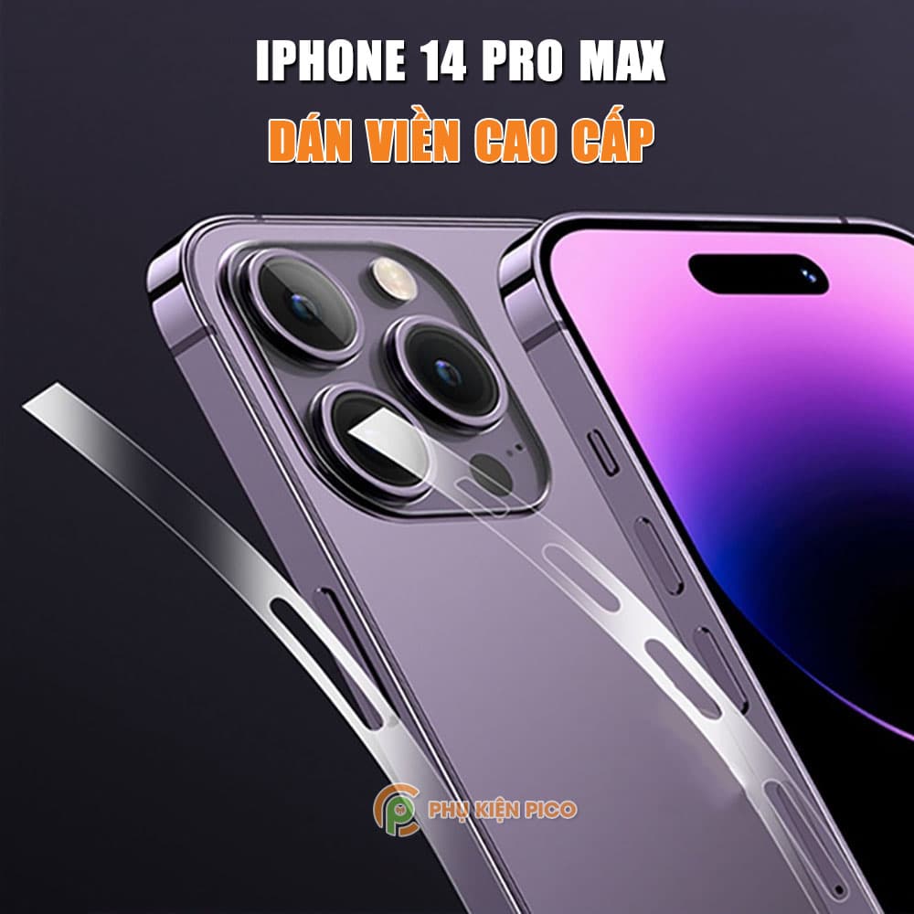 Dán viền Iphone 14 Pro Max trong suốt PPF tự phục hồi vết xước bộ 2 chiếc