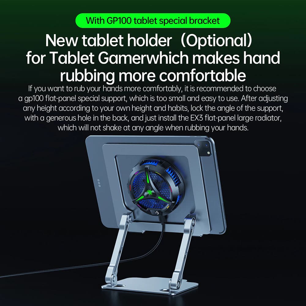 Quạt tản nhiệt Ipad máy tính bảng Plextone EX3 công nghệ sò lạnh siêu tản cỡ lớn - Tản nhiệt Samsung Tab Surface - 7