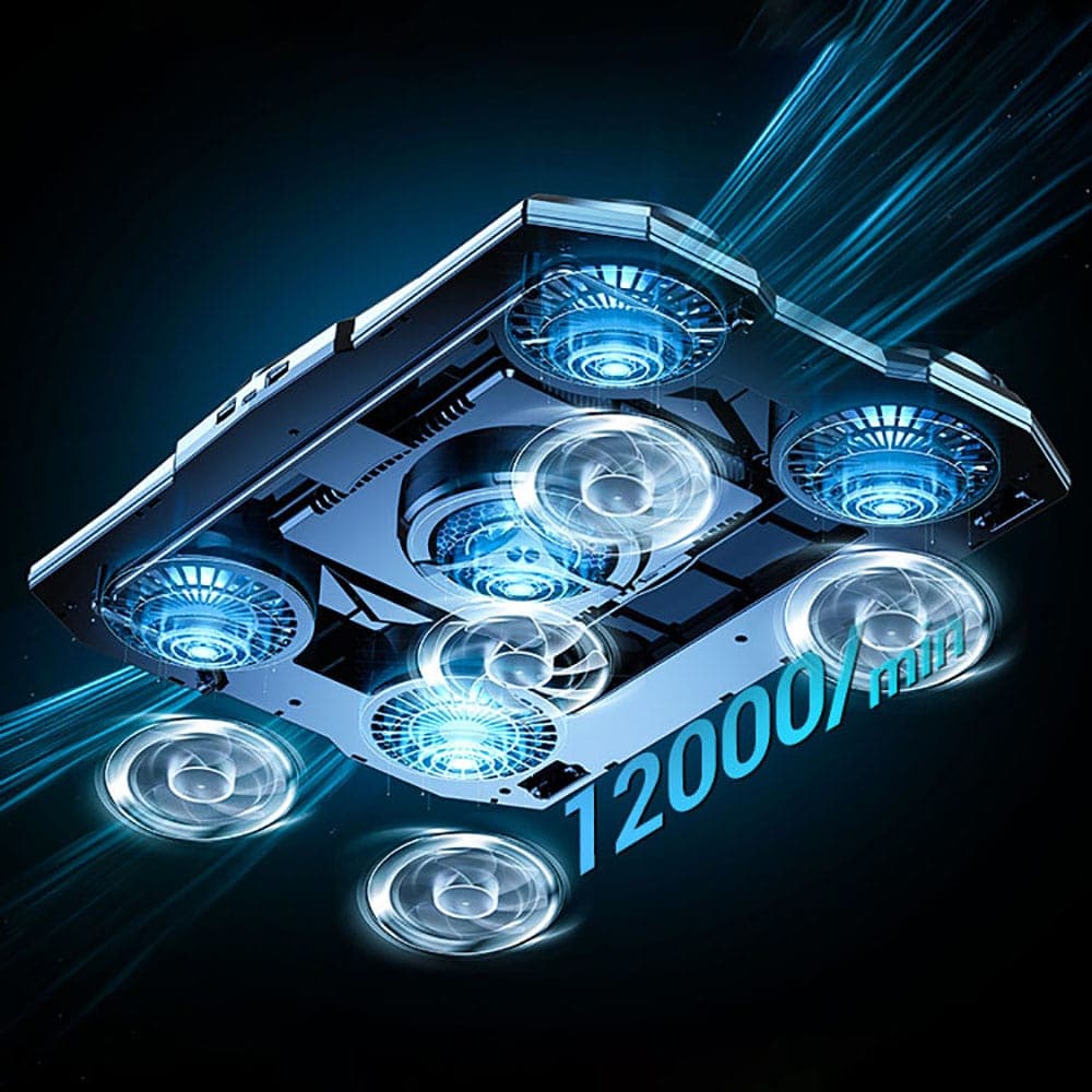 Quạt tản nhiệt laptop máy tính Z18 Pro - Đế tản nhiệt laptop 17 inch - Giá đỡ Surface book pro - 5