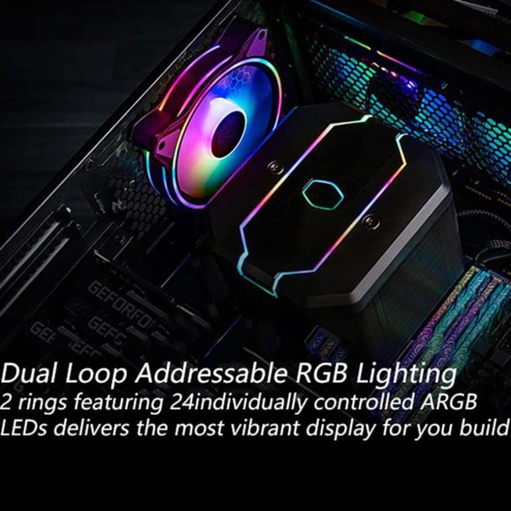 Quạt tản nhiệt fan case 14cm Cooler Master MasterFan MF140 HALO - 4