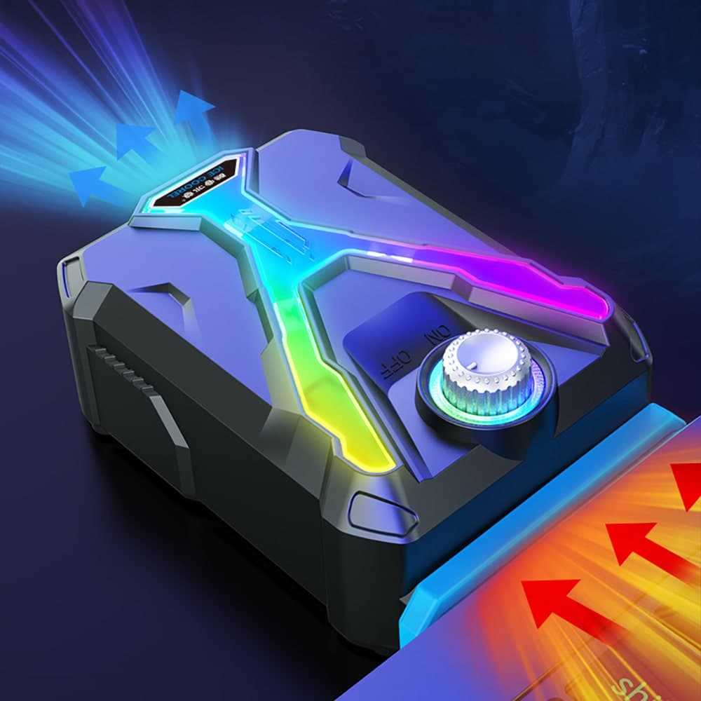 Quạt hút gió tản nhiệt laptop Cool Cooler - Quạt tản nhiệt máy tính xách tay Cooler Cold Ice Troll V6 Pro làm mát cực mạnh - 7