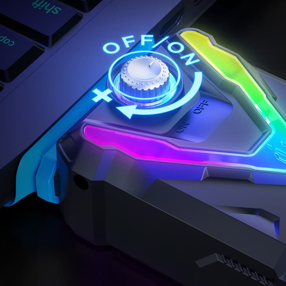 Quạt hút gió tản nhiệt laptop Cool Cooler - Quạt tản nhiệt máy tính xách tay Cooler Cold Ice Troll V6 Pro làm mát cực mạnh - 5