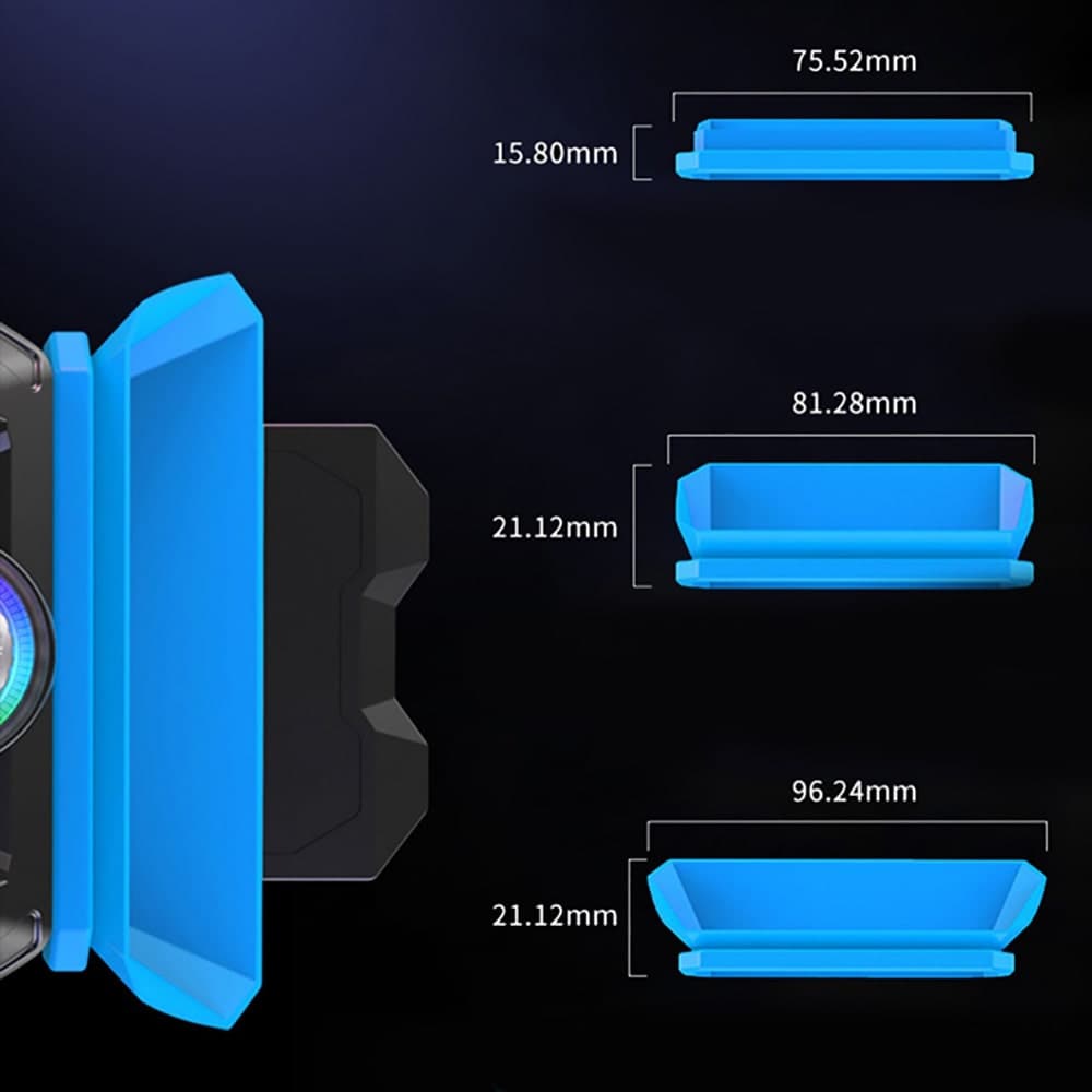 Quạt hút gió tản nhiệt laptop Cool Cooler - Quạt tản nhiệt máy tính xách tay Cooler Cold Ice Troll V6 Pro làm mát cực mạnh - 4