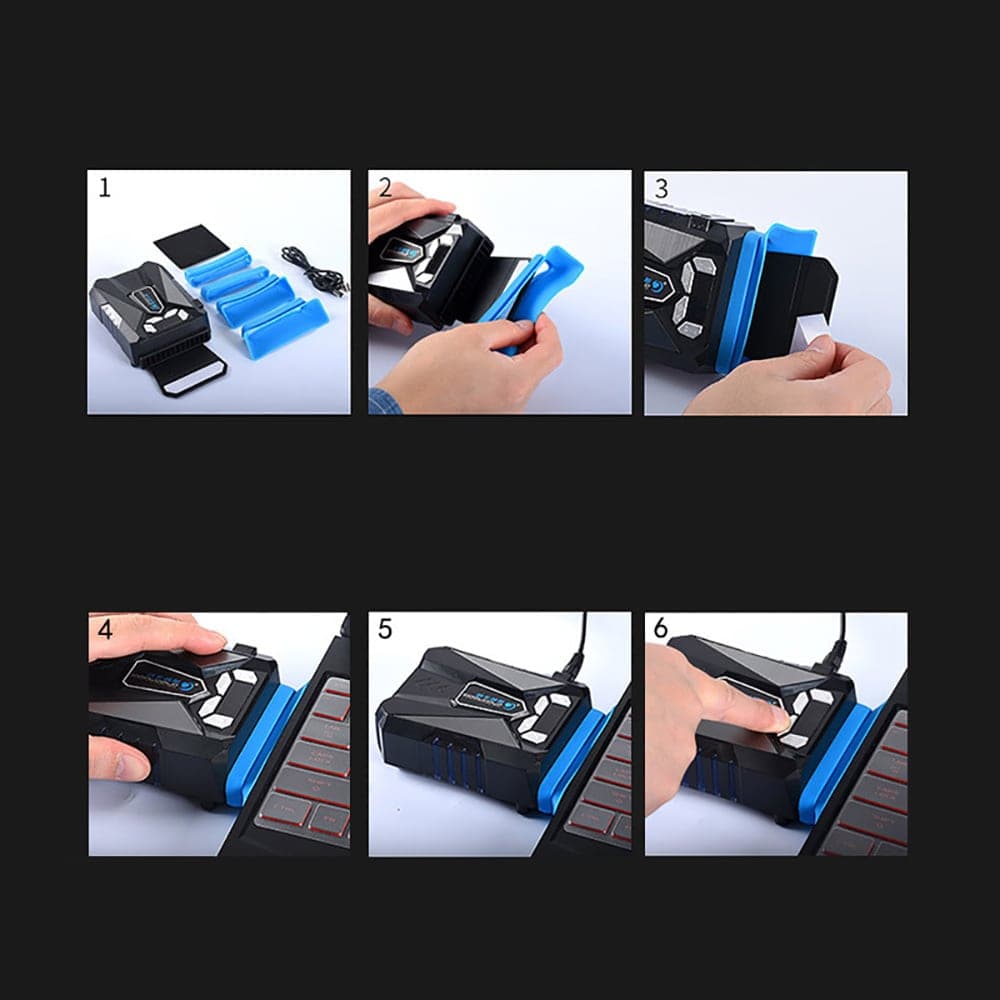 Quạt hút gió tản nhiệt laptop Coolcold - Quạt tản nhiệt máy tính xách tay Cool Cold Ice Troll V5 làm mát cực mạnh - 3