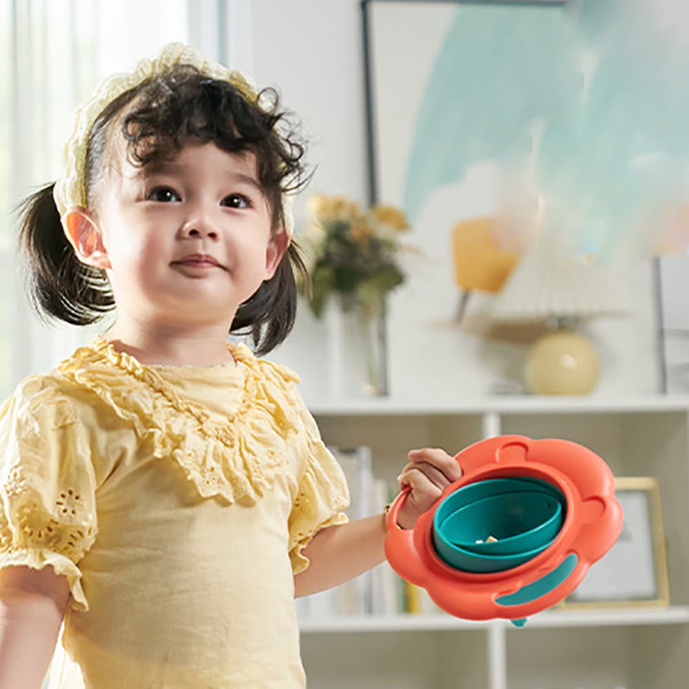 Bát ăn dặm thông minh 360 độ chống lật đổ thế hệ mới cho bé tập ăn - 3