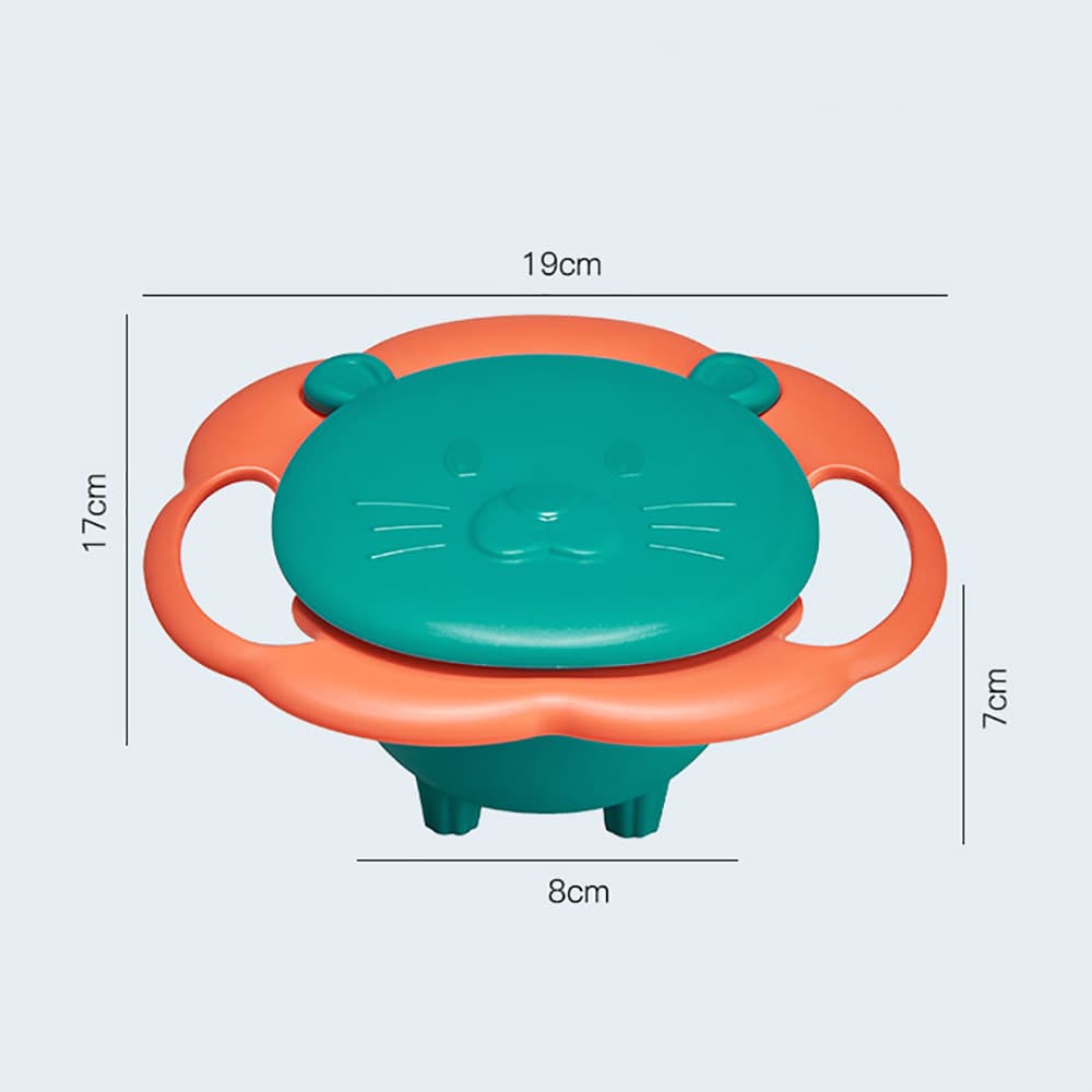 Bát ăn dặm thông minh 360 độ chống lật đổ thế hệ mới cho bé tập ăn - 4