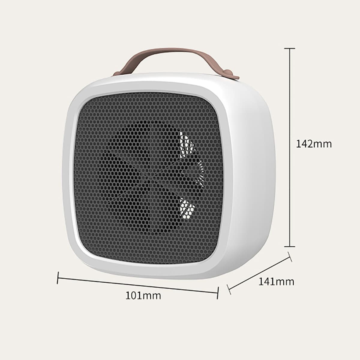 Quạt sưởi mini máy sưởi ấm để bàn mùa đông không mùi nhựa cho dân văn phòng siêu tiện lợi 500W - 6