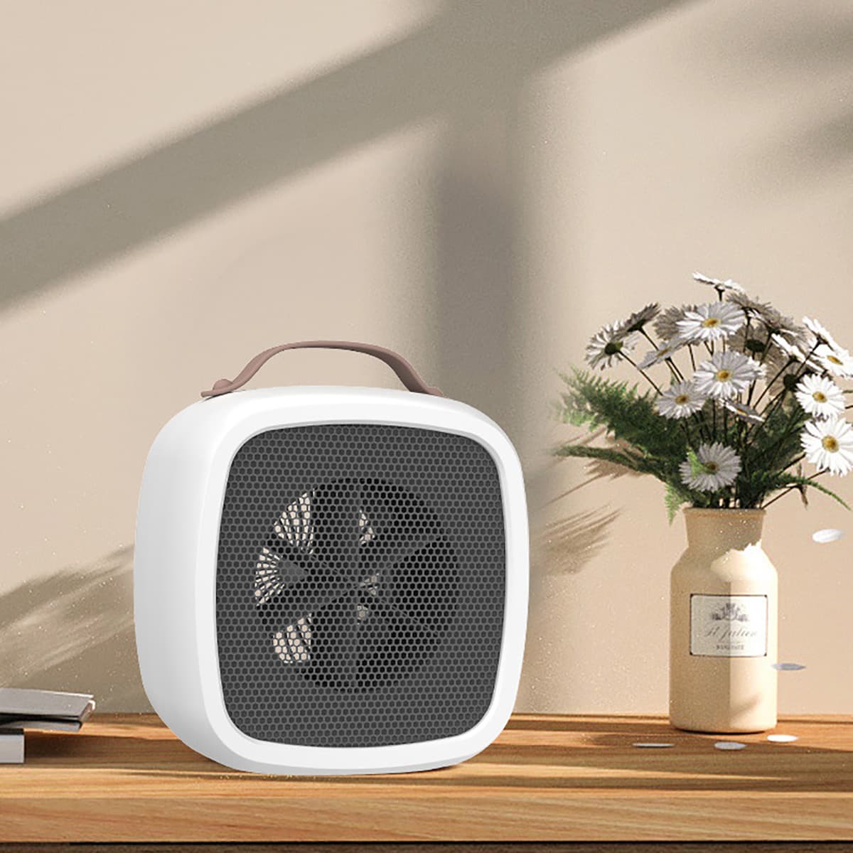 Quạt sưởi mini máy sưởi ấm để bàn mùa đông không mùi nhựa cho dân văn phòng siêu tiện lợi 500W - 2