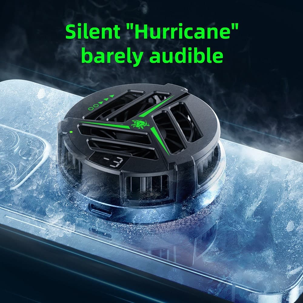 Quạt tản nhiệt điện thoại sò lạnh từ tính X25 Pro màn hình hiển thị nhiệt độ Led RGB - 5