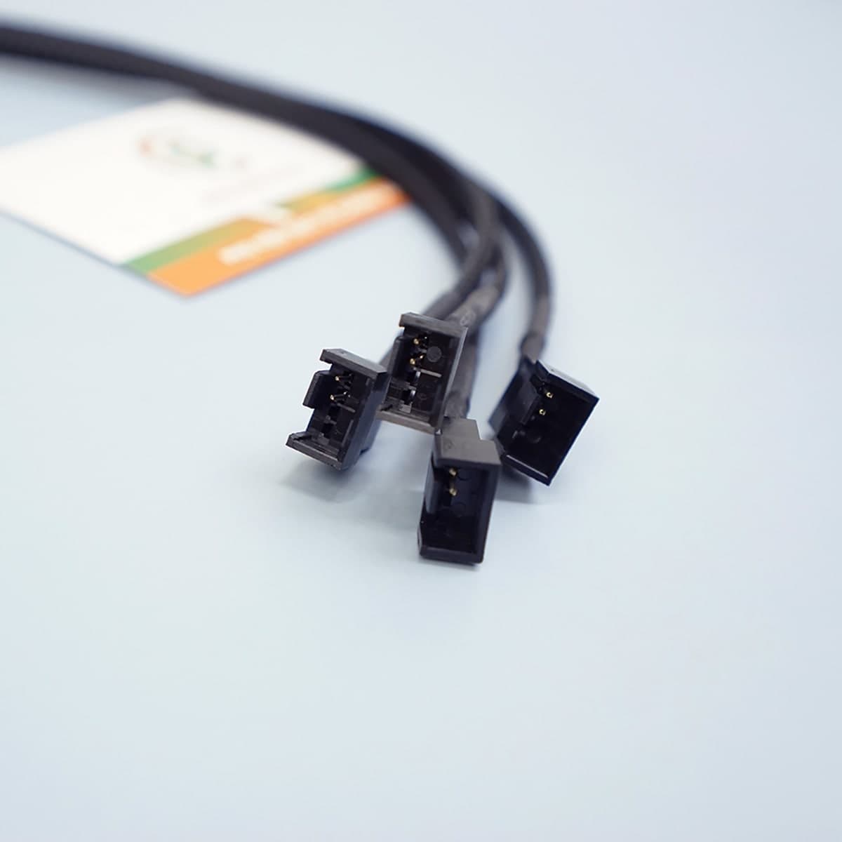 Dây chuyển đổi PSU Sata sang 4 Pin 1 ra 4 - Cáp Sata sang 4 pin Fan Case - 3