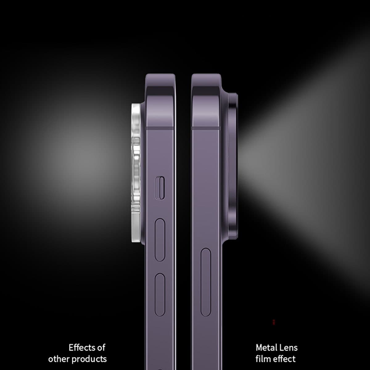 Dán camera Iphone 14 khung kim loại bảo vệ camera chống trầy xước va đập - 4