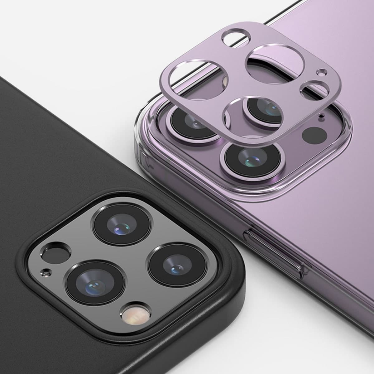 Dán camera Iphone 14 khung kim loại bảo vệ camera chống trầy xước va đập - 2