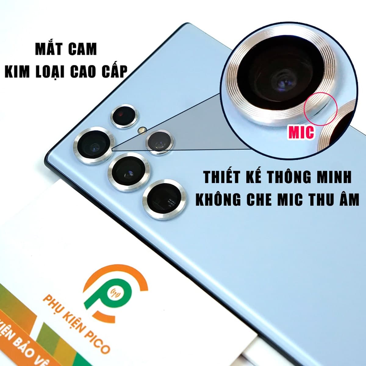 Dán mắt camera Samsung S23 Ultra - Dán camera Samsung Galaxy S23 Ultra có kính cường lực - 6