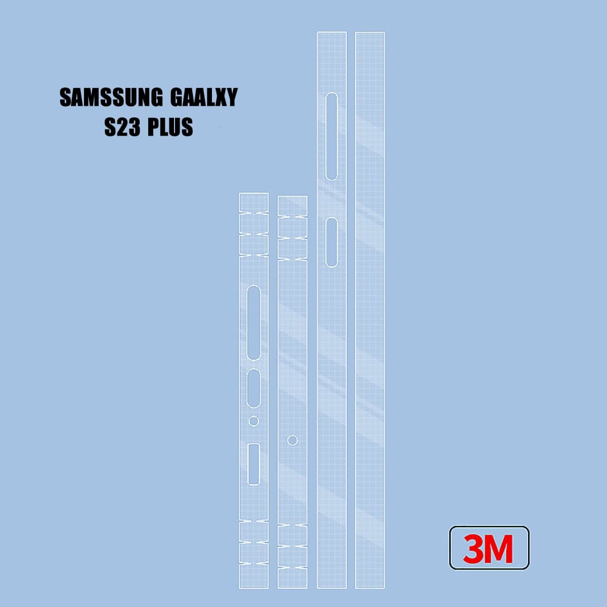 2 Bộ dán viền Samsung S23 Plus - Dán bảo vệ khung viền Samsung Galaxy S23 Plus - 2 Bộ - 2