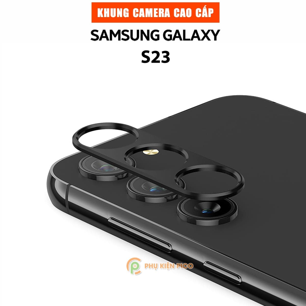 Dán camera Samsung Galaxy S23 khung kim loại bảo vệ an toàn camera sau