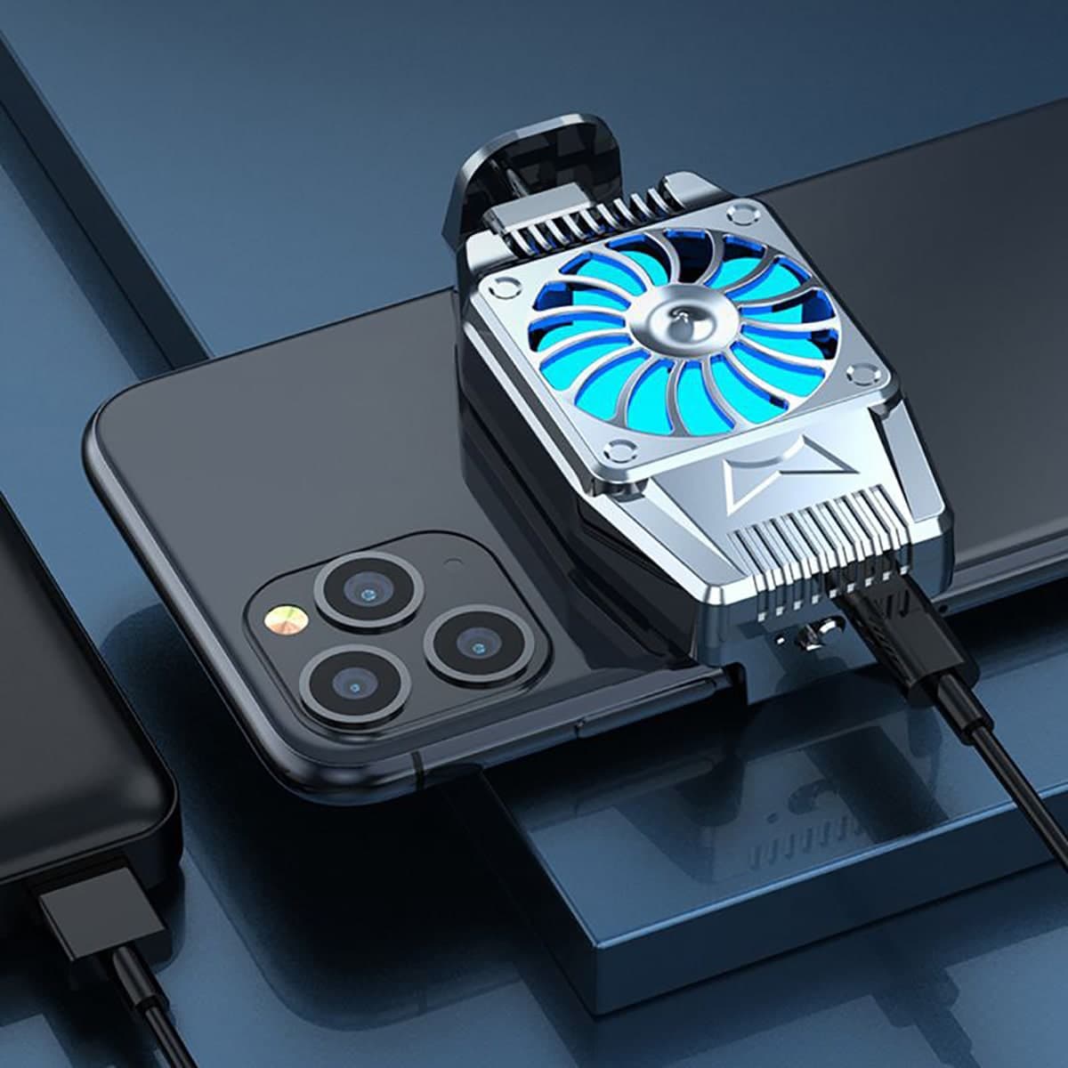 Quạt tản nhiệt điện thoại H15 quạt 9 cánh tốc độ quạt 5000 vòng/phút - 8