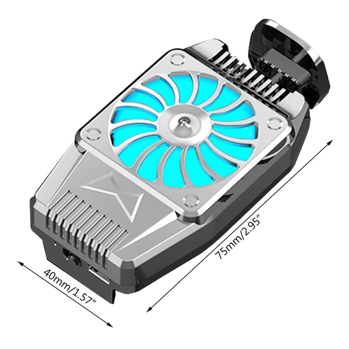 Quạt tản nhiệt điện thoại H15 quạt 9 cánh tốc độ quạt 5000 vòng/phút - 2