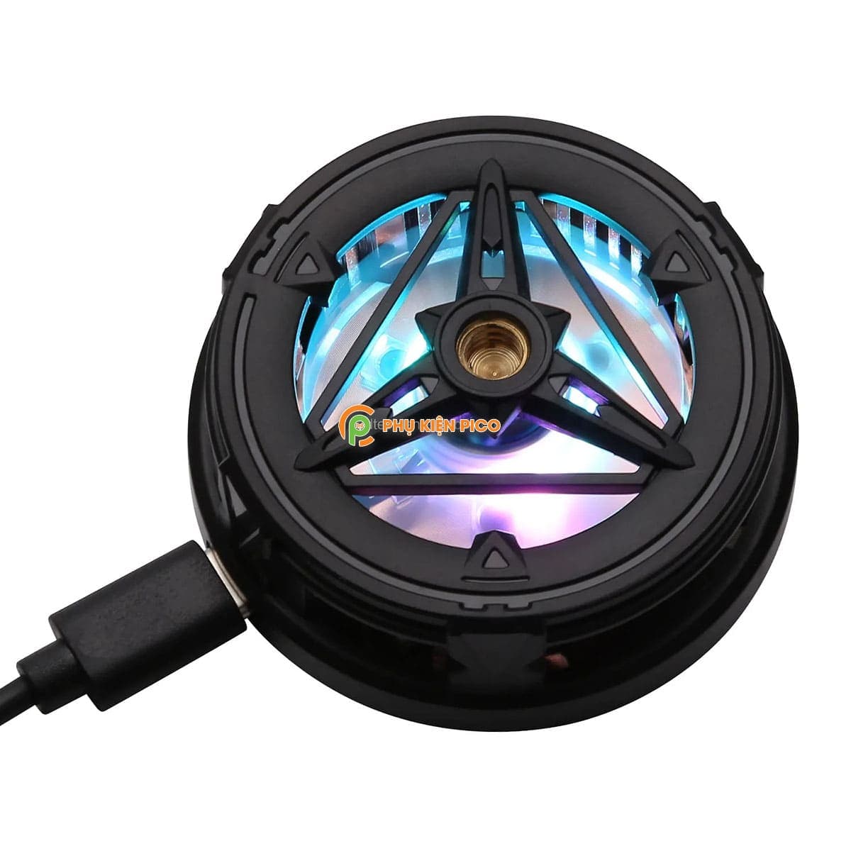 Quạt tản nhiệt điện thoại sò lạnh từ tính X18 có ngàm gắn Livestream Led RGB - 4